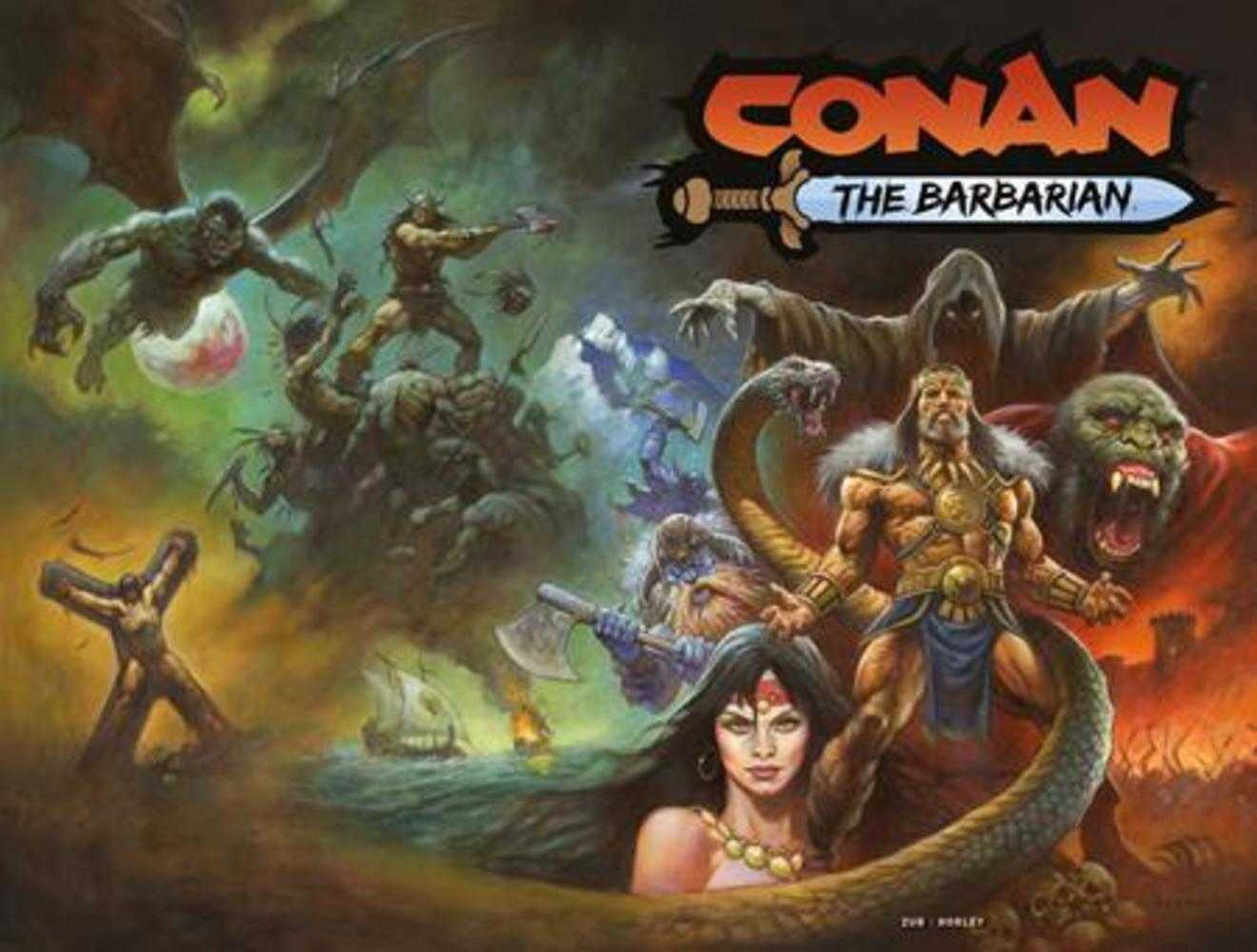 Conan The Barbarian #25 Cover F Alex Horley Wraparound Card Stock Variant (Mature) | L.A. Mood Comics and Games