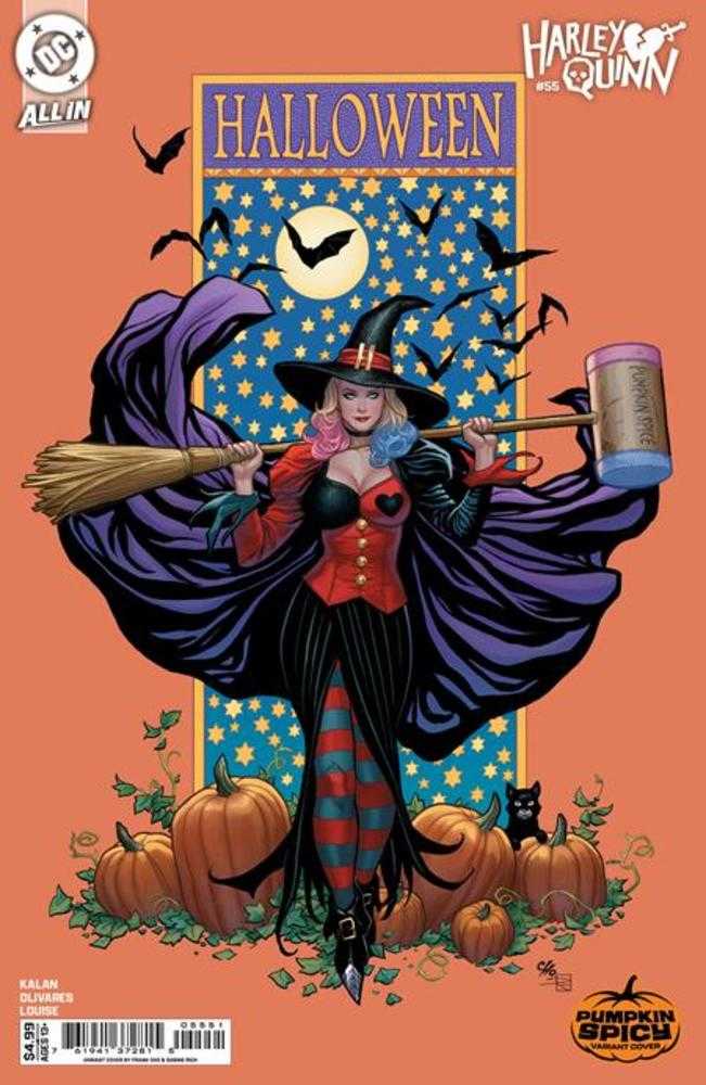 Harley Quinn #55 Cover E Frank Cho Pumpkin Spicy Card Stock Variant | L.A. Mood Comics and Games