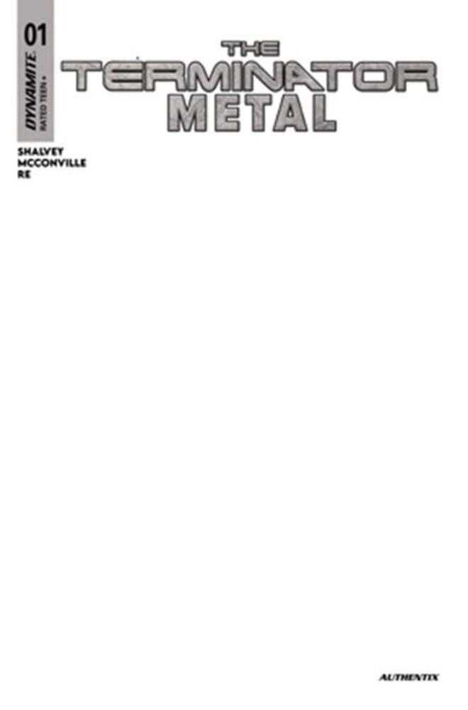 Terminator Metal #1 Cover G Blank Authentix Variant | L.A. Mood Comics and Games