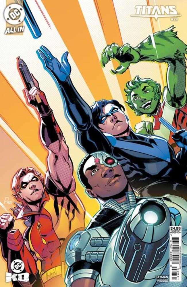 Titans #28 Cover C Paris Alleyne Card Stock Variant (DC K.O.) | L.A. Mood Comics and Games
