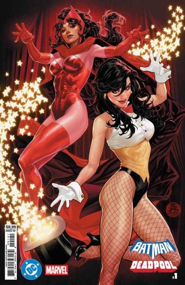DC Marvel Batman Deadpool #1 (One Shot) Cover D Mark Brooks Zatanna Scarlet Witch Card Stock Variant | L.A. Mood Comics and Games