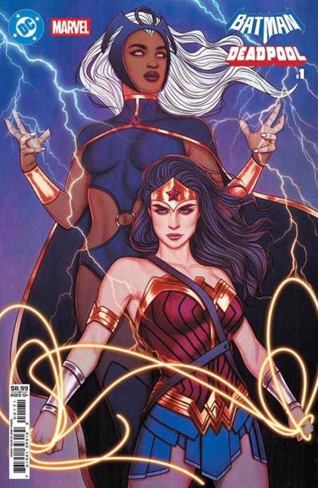 DC Marvel Batman Deadpool #1 (One Shot) Cover H Jenny Frison Wonder Woman Storm Card Stock Variant | L.A. Mood Comics and Games