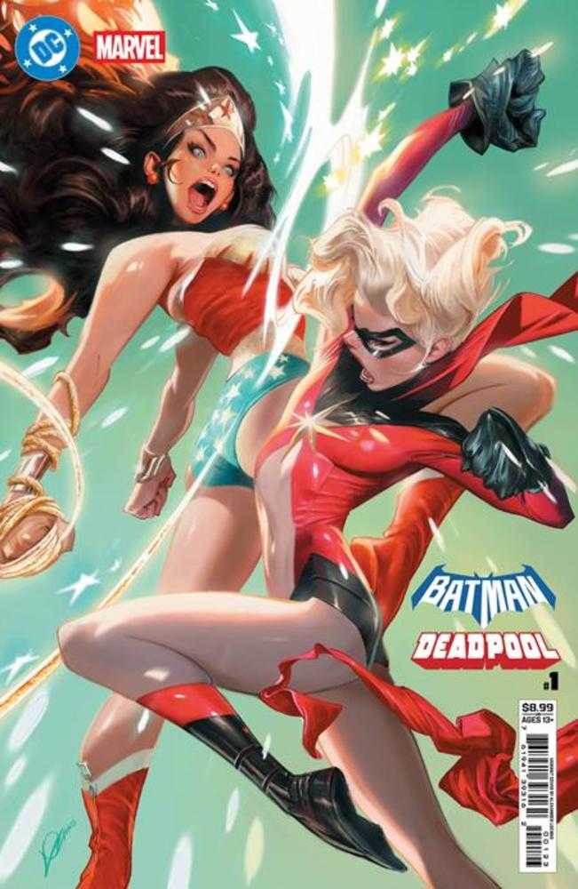 DC Marvel Batman Deadpool #1 (One Shot) Cover L Alexander Lozano Wonder Woman Ms Marvel Card Stock Variant | L.A. Mood Comics and Games