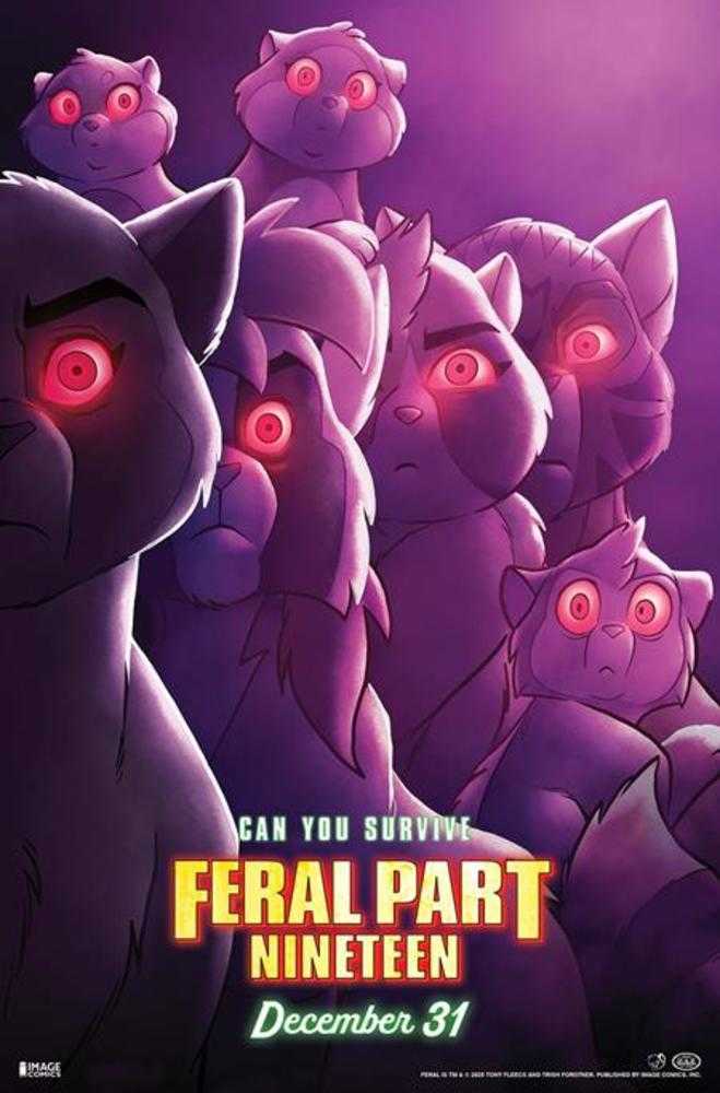 Feral #19 Cover B Tony Fleecs & Trish Forstner Movie Poster Homage Variant | L.A. Mood Comics and Games