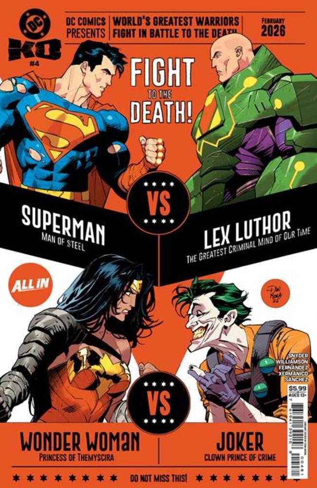 DC K.O. #4 (Of 5) Cover G Dan Mora Bracket Card Stock Variant | L.A. Mood Comics and Games