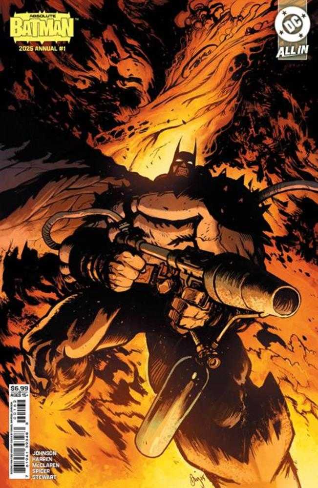 Absolute Batman 2025 Annual #1 (One Shot) 2nd Print Cover B Daniel Warren Johnson Flamethrower Card Stock Variant | L.A. Mood Comics and Games