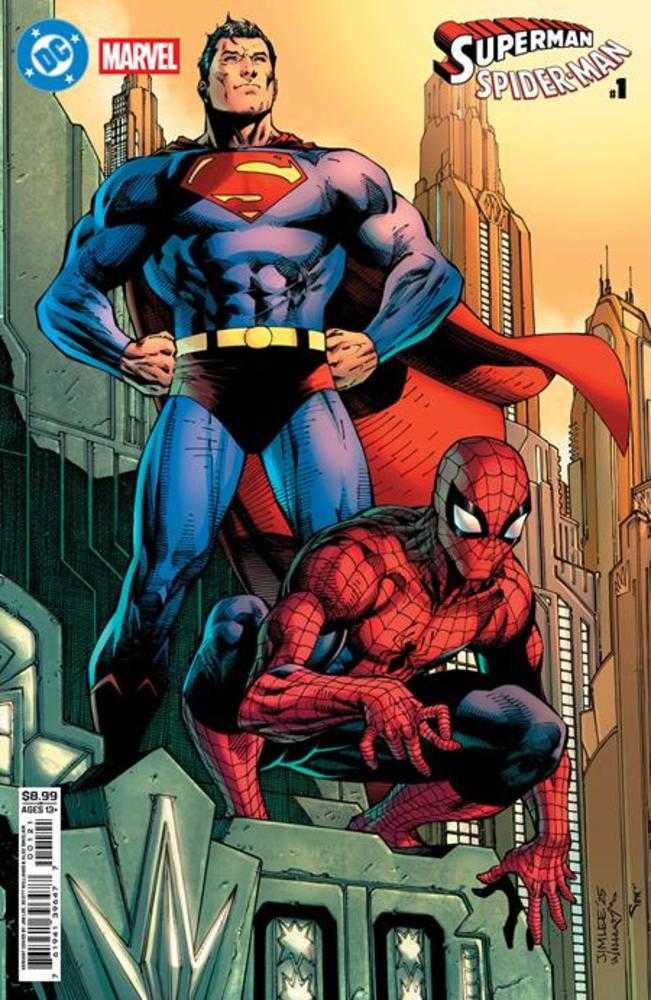 DC Marvel Superman Spider-Man #1 (One Shot) Cover B Jim Lee Card Stock Variant | L.A. Mood Comics and Games