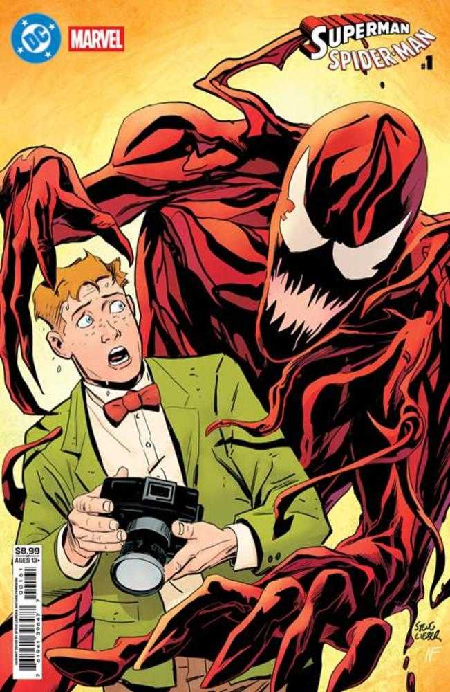 DC Marvel Superman Spider-Man #1 (One Shot) Cover F Steve Lieber Jimmy Olsen & Carnage Card Stock Variant | L.A. Mood Comics and Games