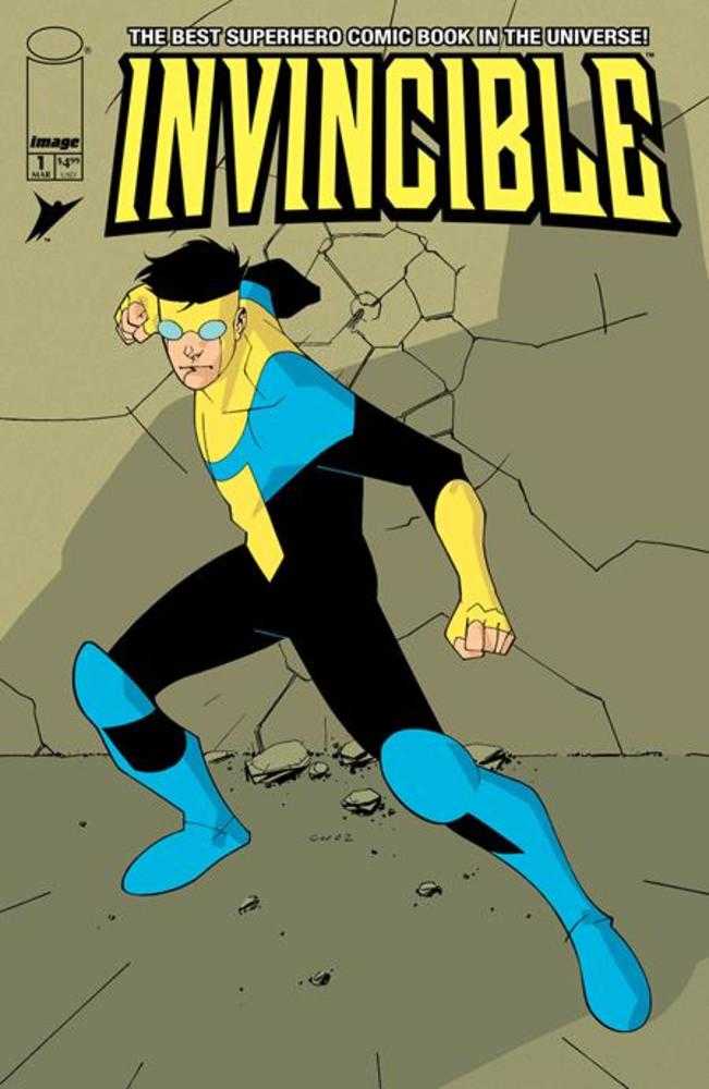 Invincible Foil Edition #1 Reprint Cover A Cory Walker & Bill Crabtree Foil | L.A. Mood Comics and Games