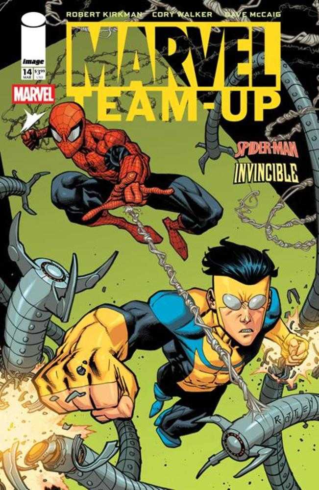 Marvel Teamup #14 Facsimile Edition Cover B Ryan Ottley & Dave Mccaig Variant | L.A. Mood Comics and Games