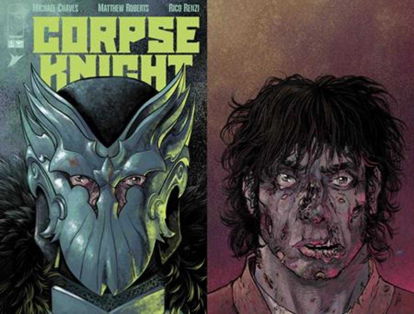 Corpse Knight #1 (Of 6) Cover G Matthew Roberts Die Cut Helmet Variant (Mature) | L.A. Mood Comics and Games