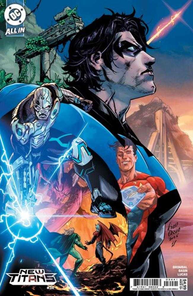 New Titans #34 Cover D Fico Ossio Things To Come Card Stock Variant | L.A. Mood Comics and Games