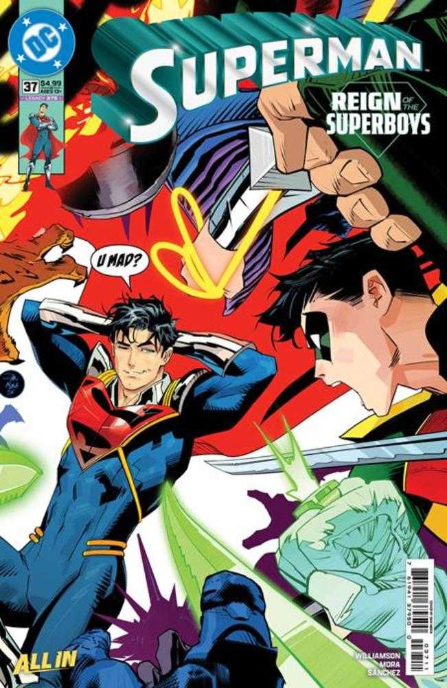 Superman #37 Cover A Dan Mora (The Reign Of The Superboys) | L.A. Mood Comics and Games