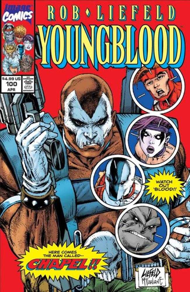 Youngblood #100 Cover G Rob Liefeld & Todd McFarlane Retro Variant | L.A. Mood Comics and Games