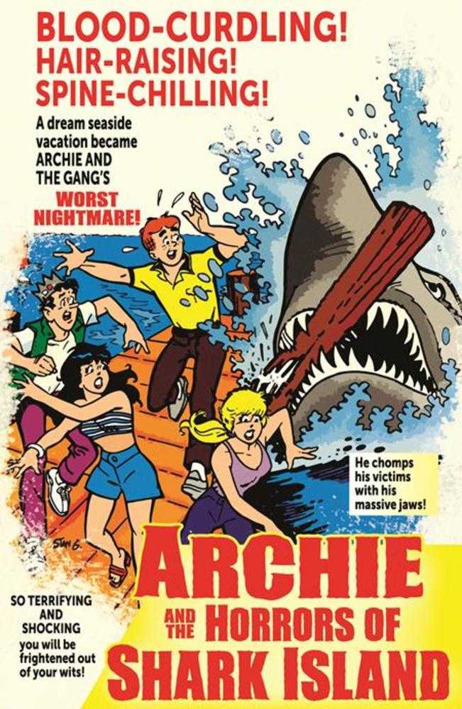 Archies TV Laugh Out #79 Facsimile Edition Cover B Stan Goldberg Jaws Parody Movie Poster Variant | L.A. Mood Comics and Games