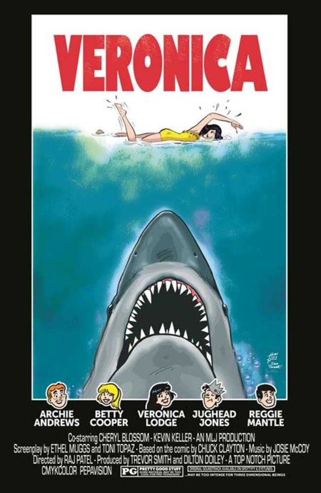 Archies TV Laugh Out #79 Facsimile Edition Cover C Dan Parent Rosario Tito Pena Veronica Movie Poster Foil Variant Limited To 1000 Copies | L.A. Mood Comics and Games