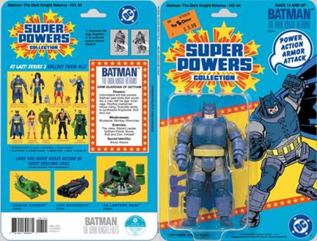 Batman The Dark Knight Returns #4 (Of 4) Facsimile Edition Cover B Jason Geyer & Alex Saviuk Dark Knight Returns Armored Super Powers Action Figure Card Stock Variant | L.A. Mood Comics and Games