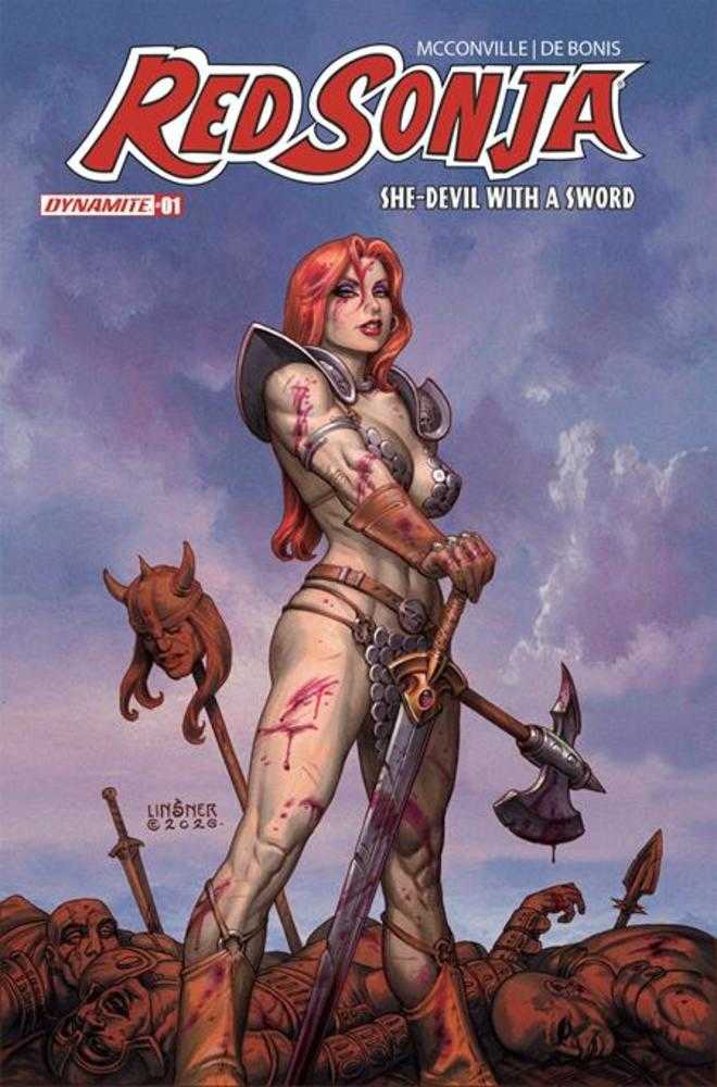 Red Sonja She Devil With A Sword #1 Cover C Joseph Michael Linsner Variant | L.A. Mood Comics and Games