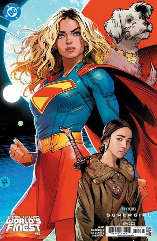 Batman Superman Worlds Finest #52 Cover D Dan Mora Supergirl Movie Card Stock Variant | L.A. Mood Comics and Games