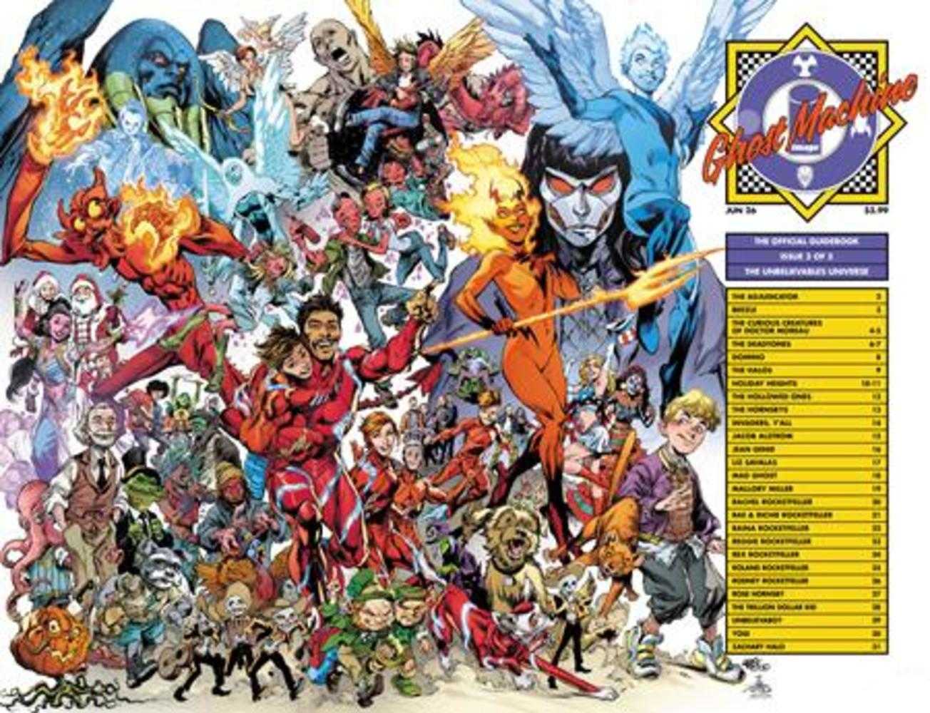 Ghost Machine The Official Guidebook #3 (Of 5) Cover C Ivan Reis & Danny Miki Wraparound Variant | L.A. Mood Comics and Games