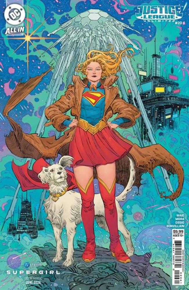 Justice League Unlimited #20 Cover F Bilquis Evely Supergirl Movie Card Stock Variant | L.A. Mood Comics and Games