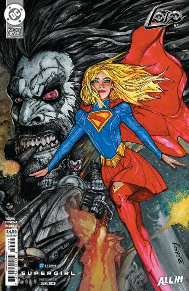 Lobo #4 Cover E Simon Bisley Supergirl Movie Card Stock Variant | L.A. Mood Comics and Games