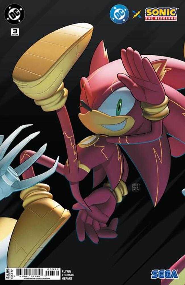 DC X Sonic The Hedgehog #3 (Of 5) 2nd Print Deegeemin Connecting | L.A. Mood Comics and Games