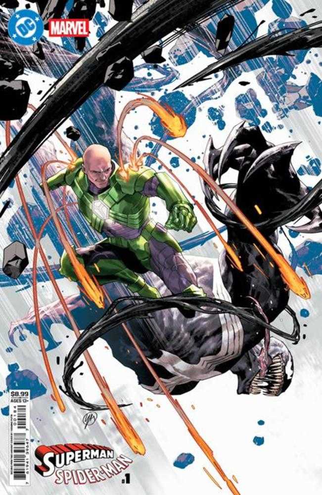 DC Marvel Superman Spider-Man #1 (One Shot) 2nd Print Cover C Yasmine Putri Card Stock Variant | L.A. Mood Comics and Games
