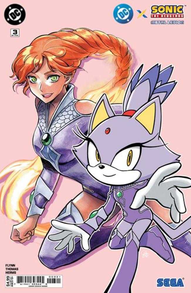 DC X Sonic The Hedgehog The Metal Legion #3 (Of 5) Cover B Saowee Card Stock Variant | L.A. Mood Comics and Games
