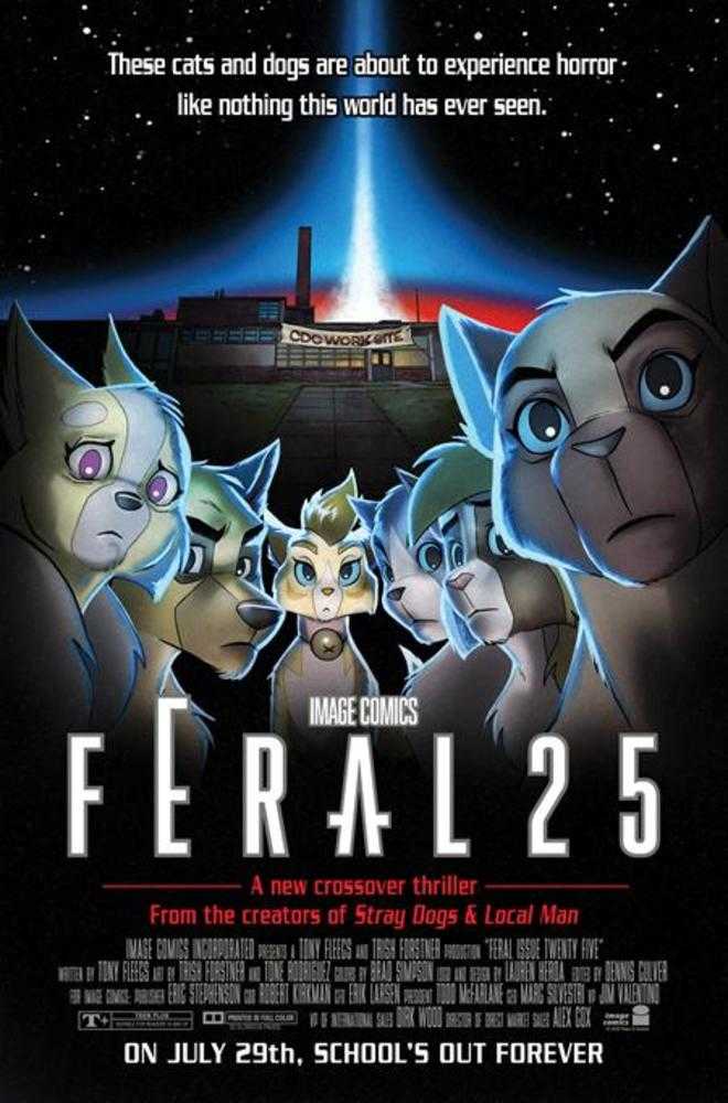Feral #25 Cover B Tone Rodriguez & Allen Passalaqua Faculty Homage Variant | L.A. Mood Comics and Games