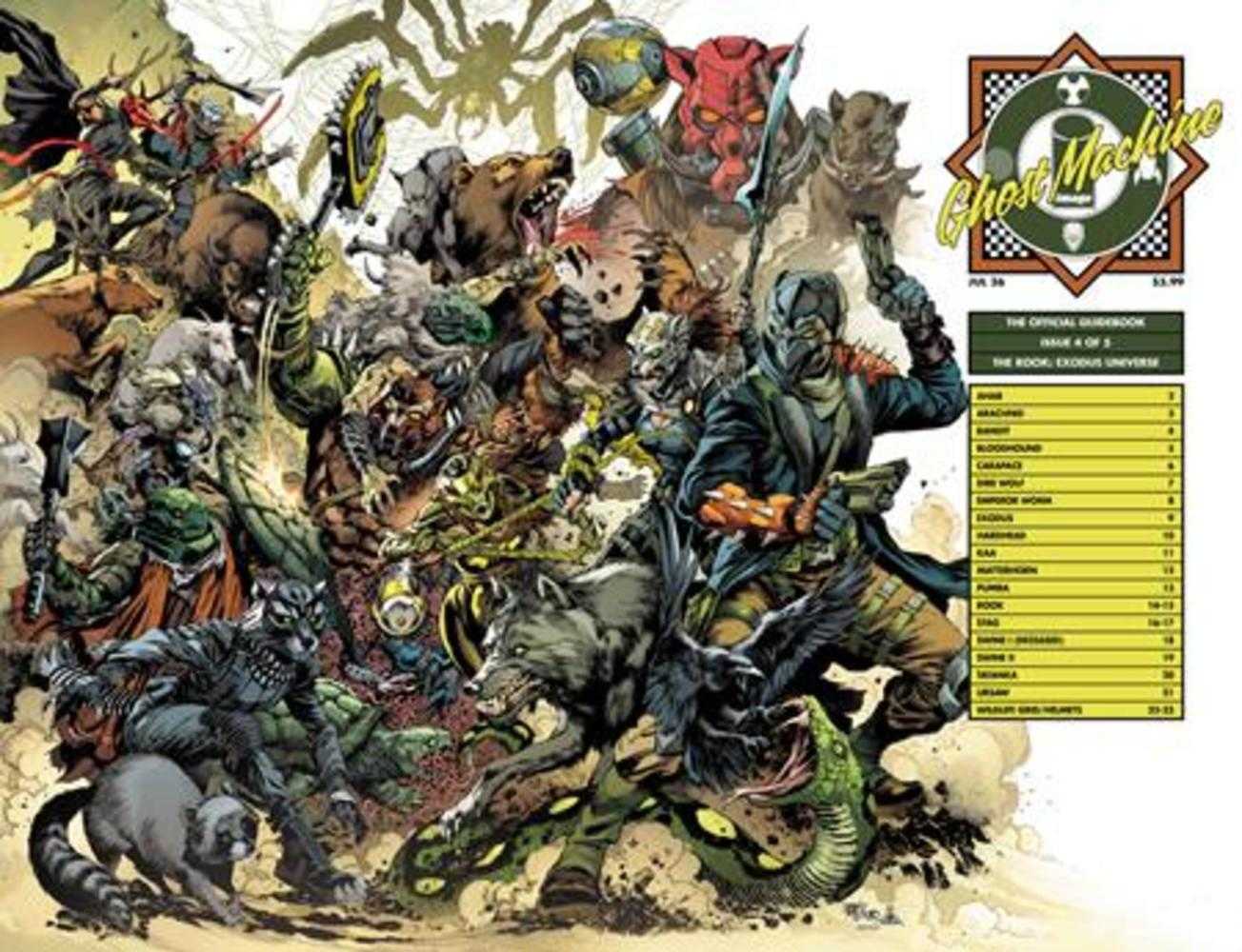 Ghost Machine The Official Guidebook #4 (Of 5) Cover C Ivan Reis & Danny Miki Wraparound Variant | L.A. Mood Comics and Games