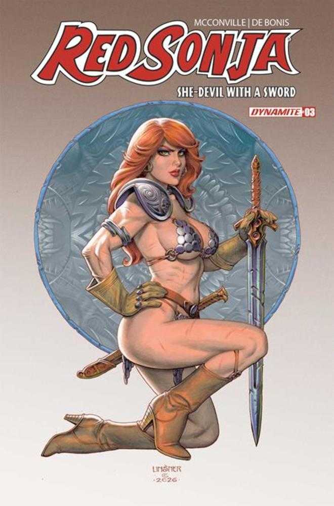 Red Sonja She Devil With A Sword #3 Cover C Joseph Michael Linsner Variant | L.A. Mood Comics and Games