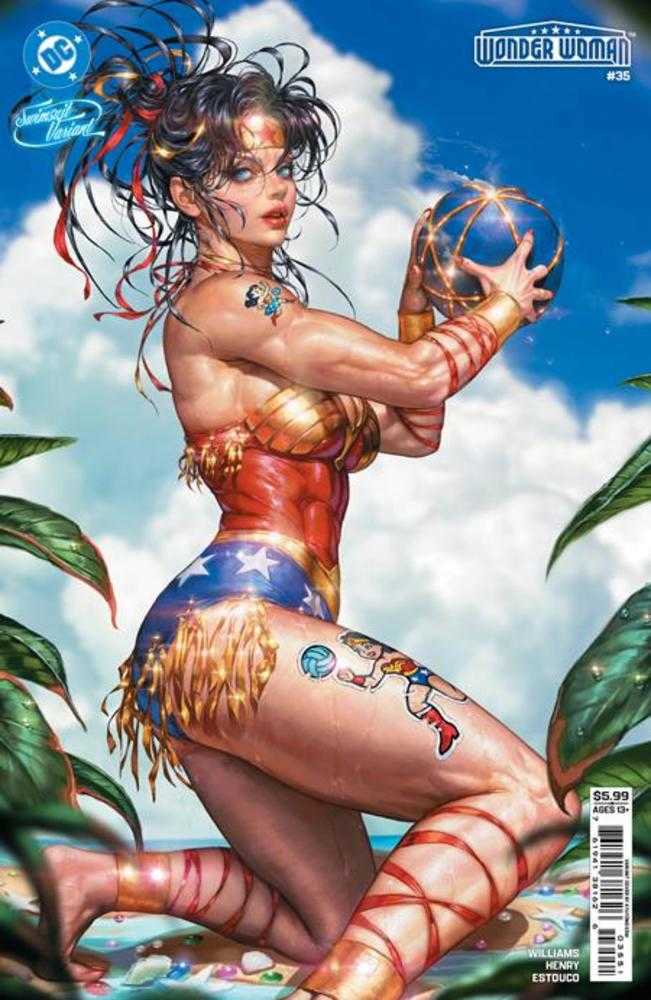 Wonder Woman #35 Cover E Kyuyong Eom Swimsuit Card Stock Variant | L.A. Mood Comics and Games