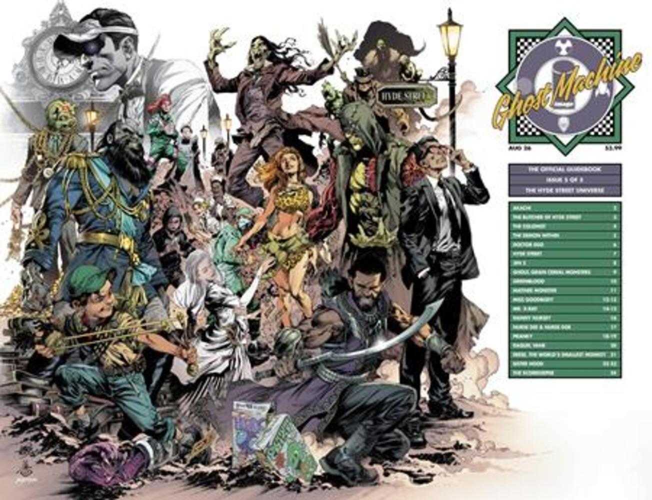 Ghost Machine The Official Guidebook #5 (Of 5) Cover C Ivan Reis & Danny Miki Wraparound Variant | L.A. Mood Comics and Games