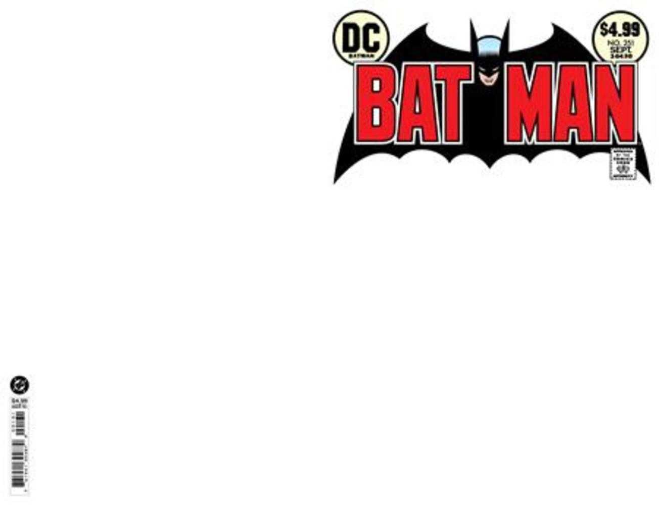 Batman #251 Facsimile Edition Cover B Blank Card Stock Variant | L.A. Mood Comics and Games