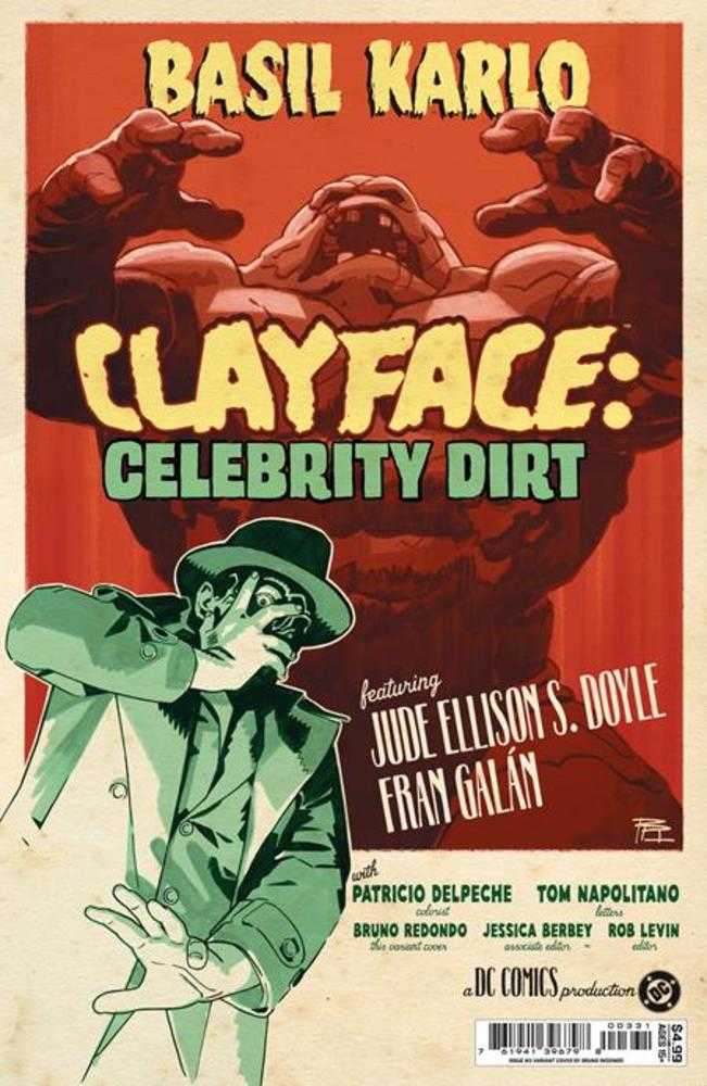 Clayface Celebrity Dirt #3 (Of 6) Cover C Bruno Redondo Card Stock Variant | L.A. Mood Comics and Games