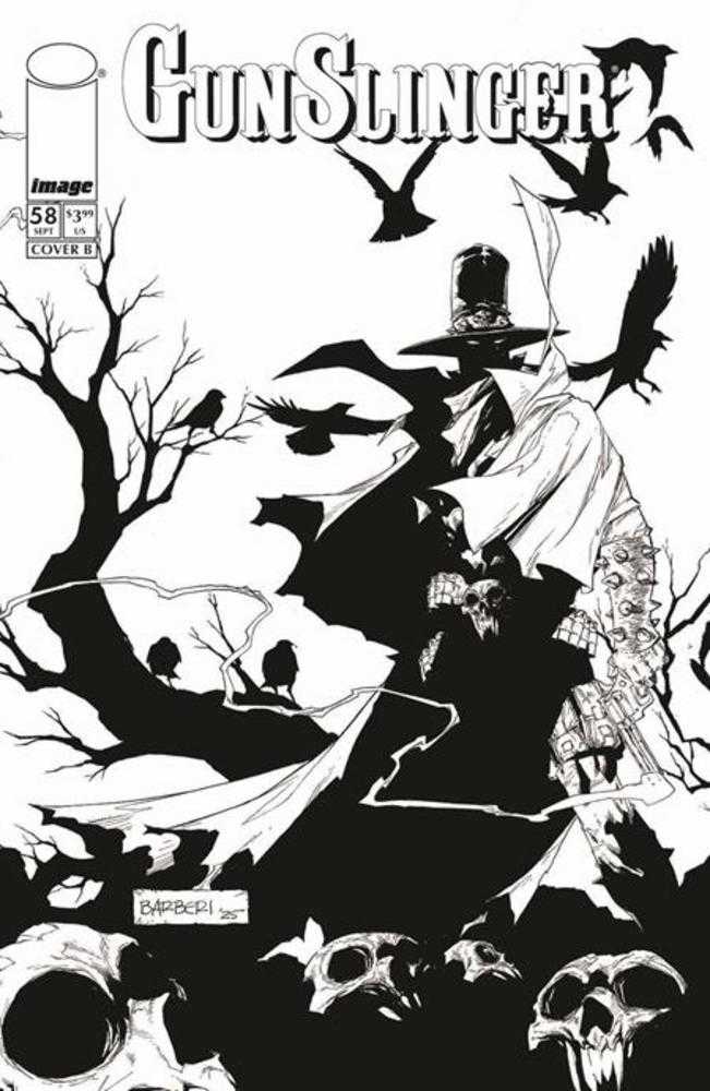 Gunslinger Spawn #58 Cover B Carlo Barberi Black & White Variant | L.A. Mood Comics and Games