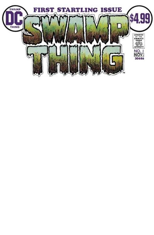 Swamp Thing #1 Facsimile Edition Cover D Blank Card Stock Variant | L.A. Mood Comics and Games