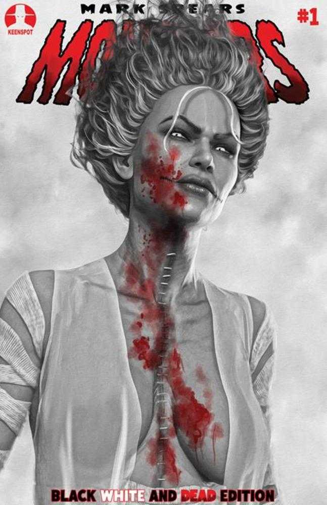 Mark Spears Monsters #1 7 Th Printing Black White & Dead Edition Cover B Mark Spears The Crimson Bride Variant | L.A. Mood Comics and Games