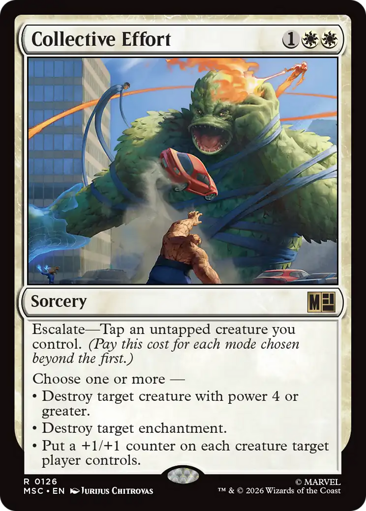 Collective Effort (Surge Foil) [Marvel Super Heroes Commander] | L.A. Mood Comics and Games