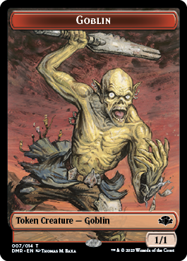 Goblin // Construct Double-Sided Token [Dominaria Remastered Tokens] | L.A. Mood Comics and Games