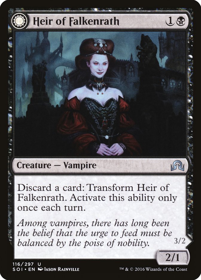 Heir of Falkenrath // Heir to the Night [Shadows over Innistrad] | L.A. Mood Comics and Games
