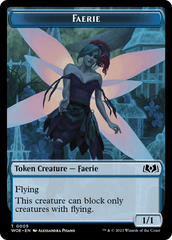 Faerie // Food (0012) Double-Sided Token [Wilds of Eldraine Tokens] | L.A. Mood Comics and Games