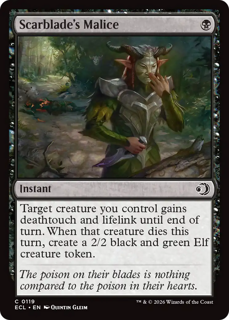 Scarblade's Malice [Lorwyn Eclipsed] | L.A. Mood Comics and Games