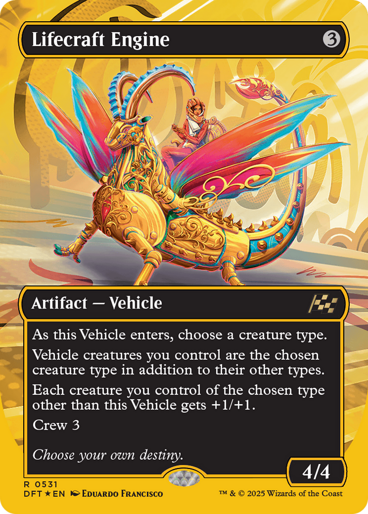 Lifecraft Engine (Borderless) (First-Place Foil) [Aetherdrift] | L.A. Mood Comics and Games