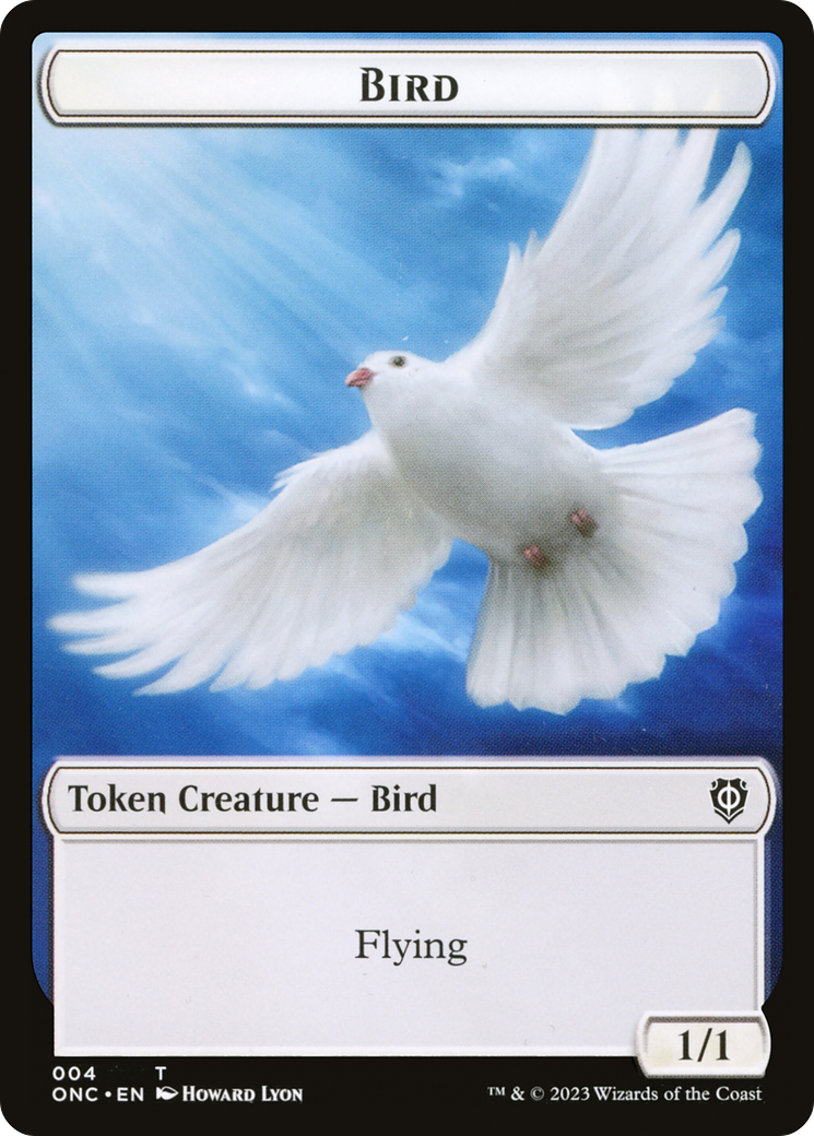 Bird // Cat Double-Sided Token [Phyrexia: All Will Be One Commander Tokens] | L.A. Mood Comics and Games