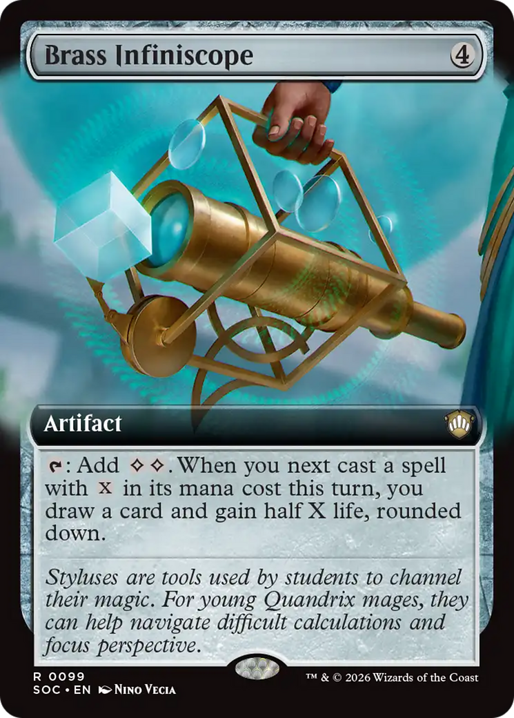 Brass Infiniscope (Extended Art) [Secrets of Strixhaven Commander] | L.A. Mood Comics and Games