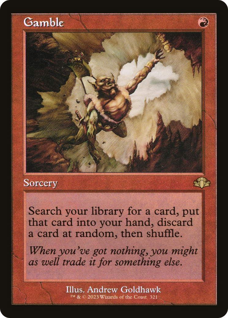 Gamble (Retro) [Dominaria Remastered] | L.A. Mood Comics and Games