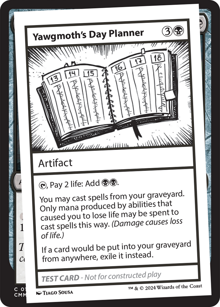 Yawgmoth's Day Planner [Mystery Booster 2 Playtest Cards] | L.A. Mood Comics and Games