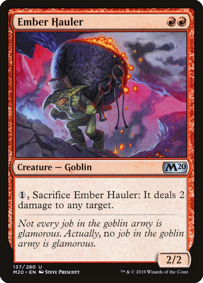 Ember Hauler [Core Set 2020] | L.A. Mood Comics and Games